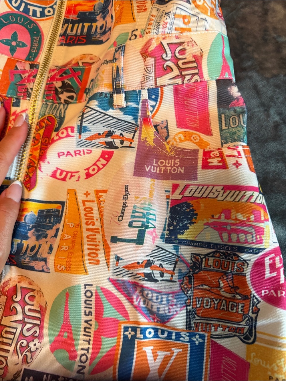 Multicolor Logo Patchwork Dress - Picture 3 of 5